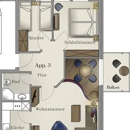 Apartment Seestrasse 51 Whg 3 *